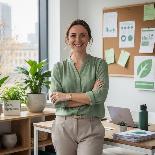 Ein Elektrofahrzeug lädt an einer nachhaltigen Ladestation, umgeben von üppiger Natur und Bäumen.